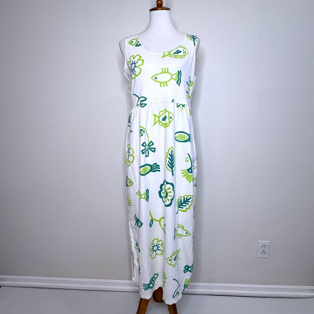 DIANE vonFURSTENBERG Color Authority VTG Sleeveless Tank Dress M Resortwear